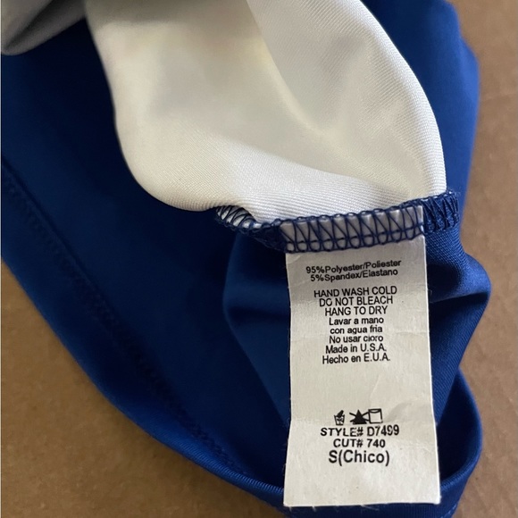 Royal Blue Strapless Dress - M - Picture 9 of 12